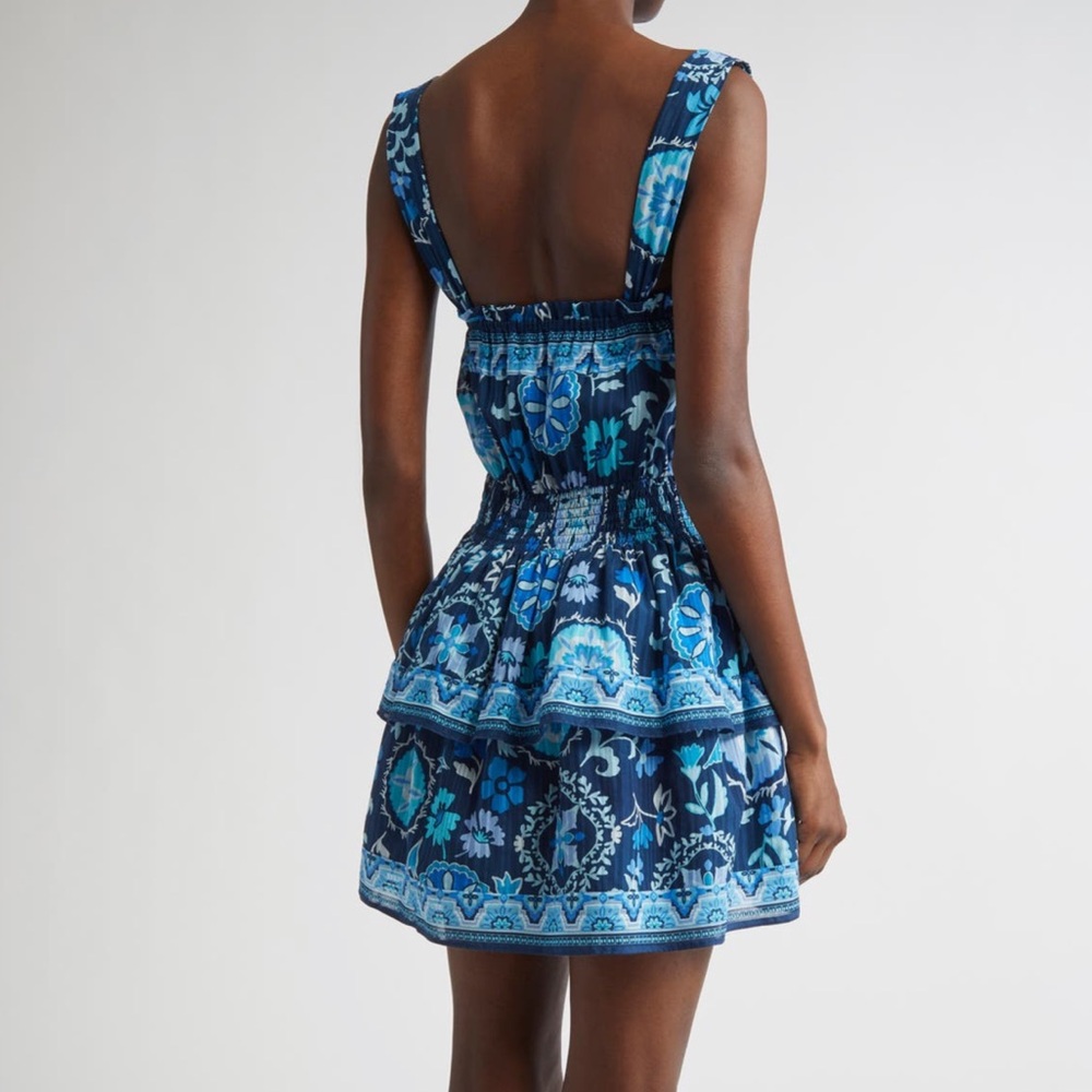 NEW Ramy Brook Alicia Mixed Print Cotton Blend Minidress - Picture 2 of 5